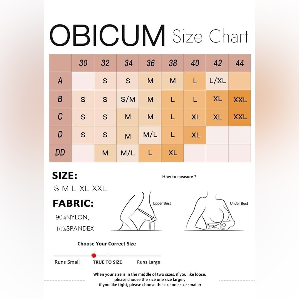 OBICUM Strapless Non-Slip Silicone Bandeau Bra - Picture 6 of 6